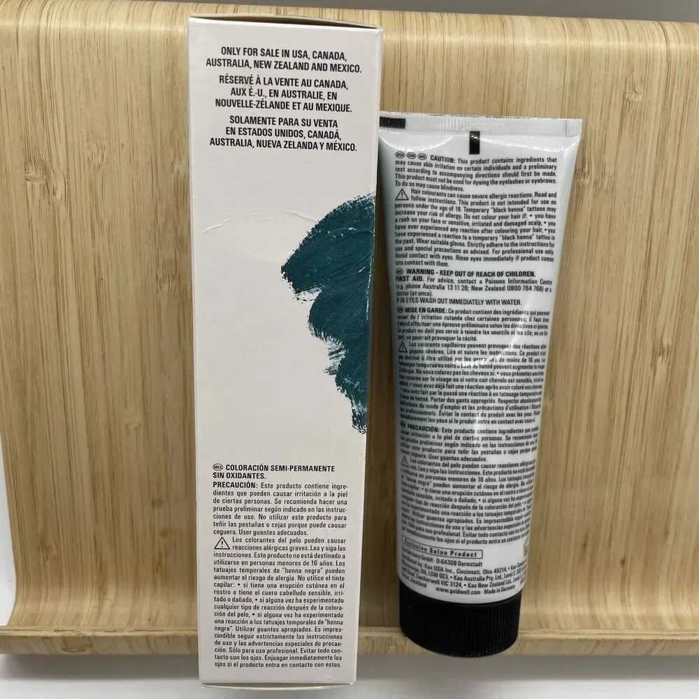 Goldwell Elumen Play @‎ Metallic Petrol Semi-Permanent Shade 4 oz SEALED NIB